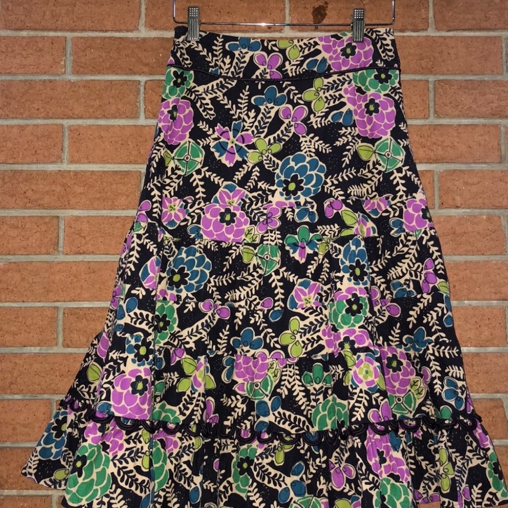 💜ANTHROPOLOGIE💜FEI FLORAL CORD SKIRT💜